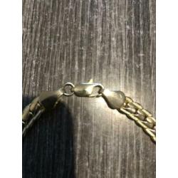 Hele mooie gouden ketting (double)