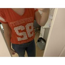 Rood shirt met witte print van Miss America