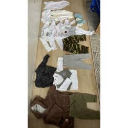 Baby kleding jongen mt 56 groot pakket!