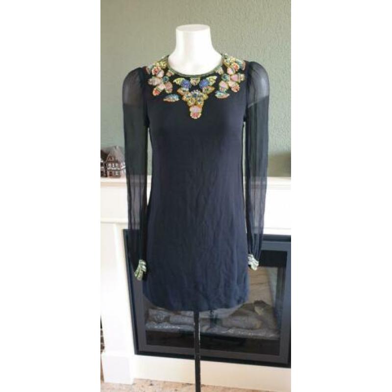 ZGAN mooie tuniek French Connection kralen mt M / 38 / 36 S