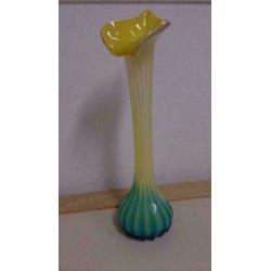 Opaline glas - Aronskelk - Italië - retro - geblazen glas