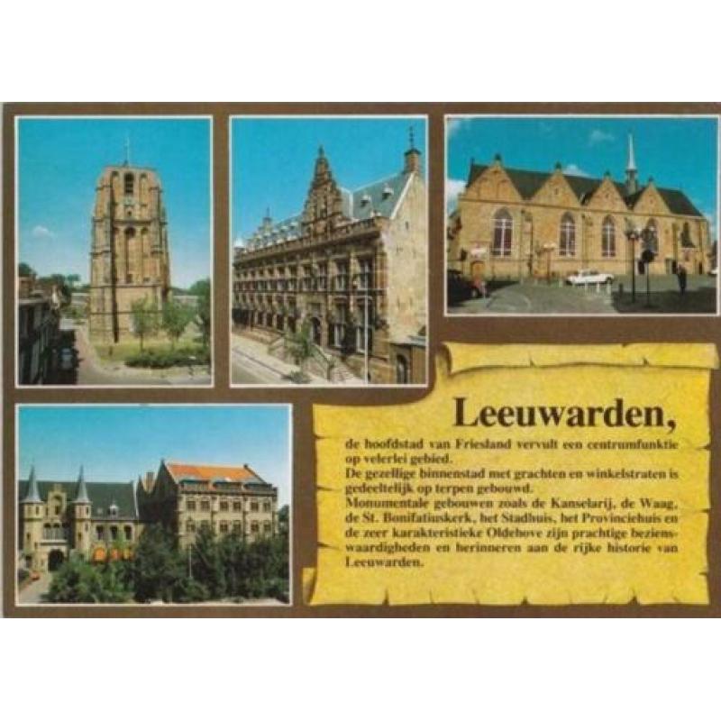 10 Ansichtkaarten Leeuwarden Oldehove /Waag/Mata Hari/ en