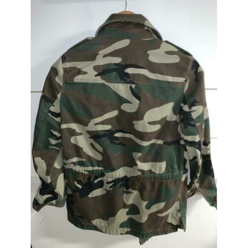 Mango blouse / Jack met embleem camouflage maat S