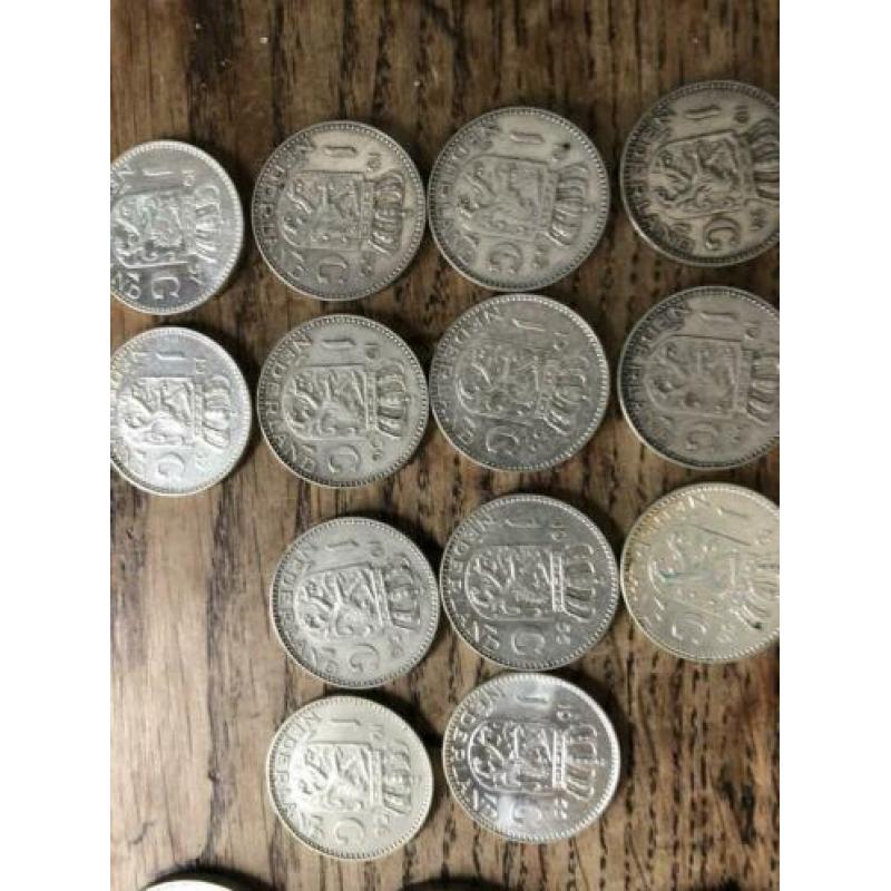 Zilveren munten guldens/rijksdaalders
