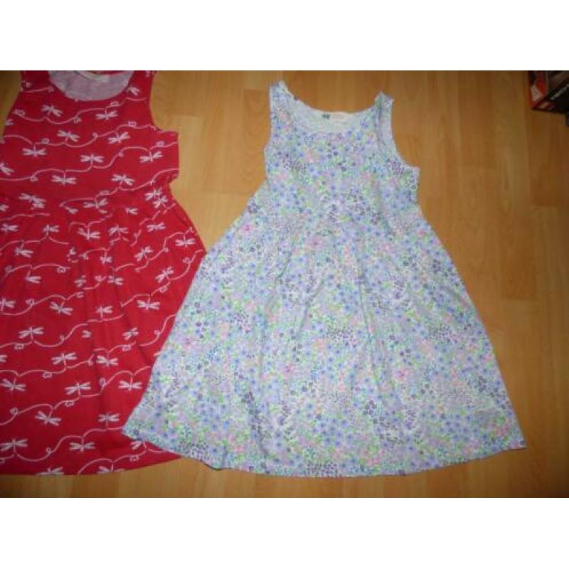 3 Leuke zomerjurkjes van H&M, maat 122/128 NIEUW!