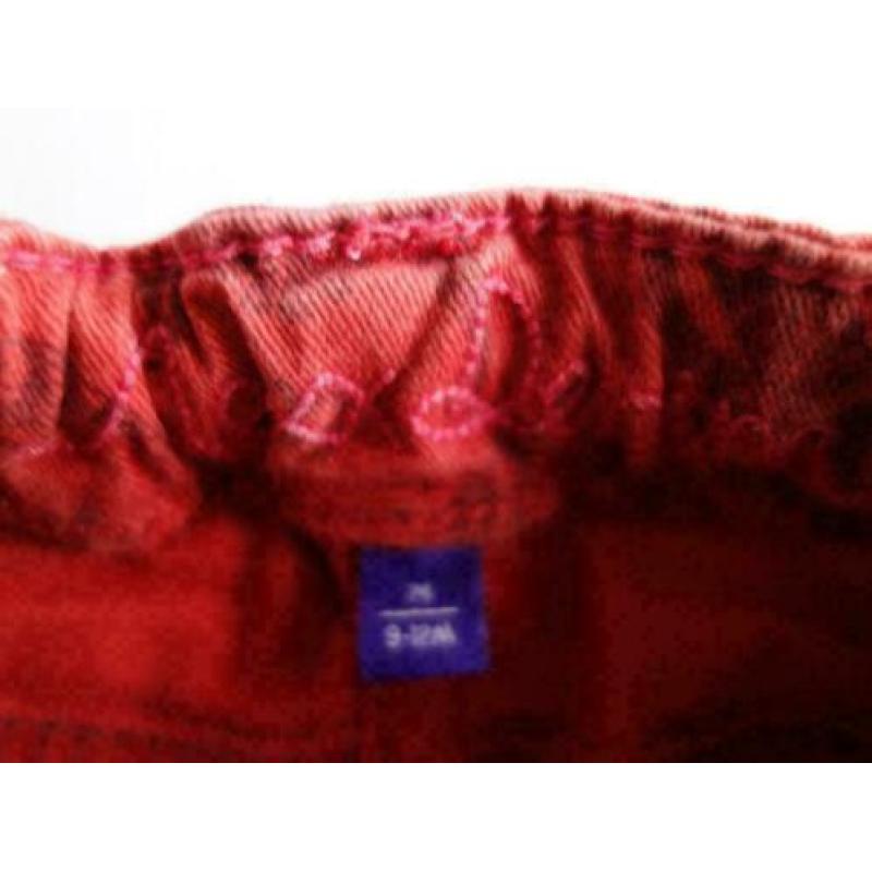 K1044 tomaatrode broek MEXX; Mt=74 Nieuwstaat