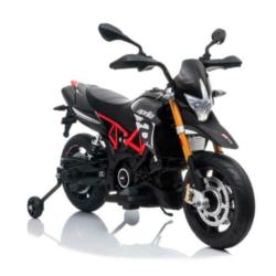 Aprilia Dorsoduro 900, 12V motor zwart/rood, leder eva ACTIE