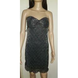 Strapless jurk zwart maat 36 z.g.a.n *meer kleding te koop *