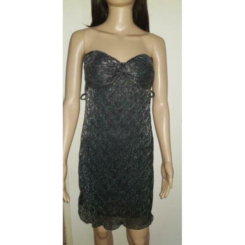 Strapless jurk zwart maat 36 z.g.a.n *meer kleding te koop *