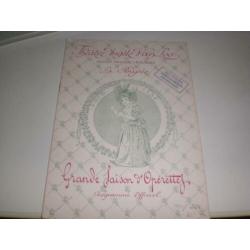 Prachtig programmaboekje Theatre Angèle Van Loo Brussel 1910