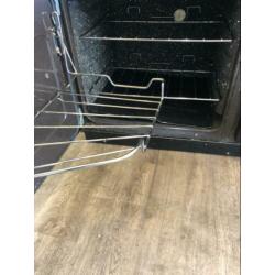 Luxe Falcon fornuis zwart/messing 3 ovens 110 cm