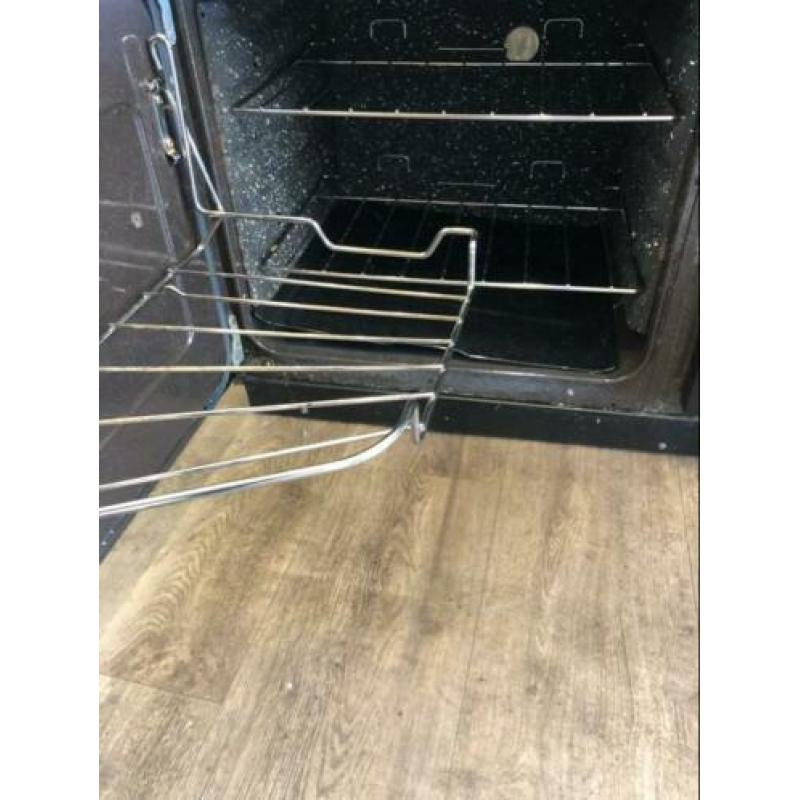 Luxe Falcon fornuis zwart/messing 3 ovens 110 cm