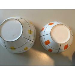 Set nest schalen Regout Sphinx jaren 50 60 vintage retro