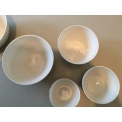 Set nest schalen Regout Sphinx jaren 50 60 vintage retro