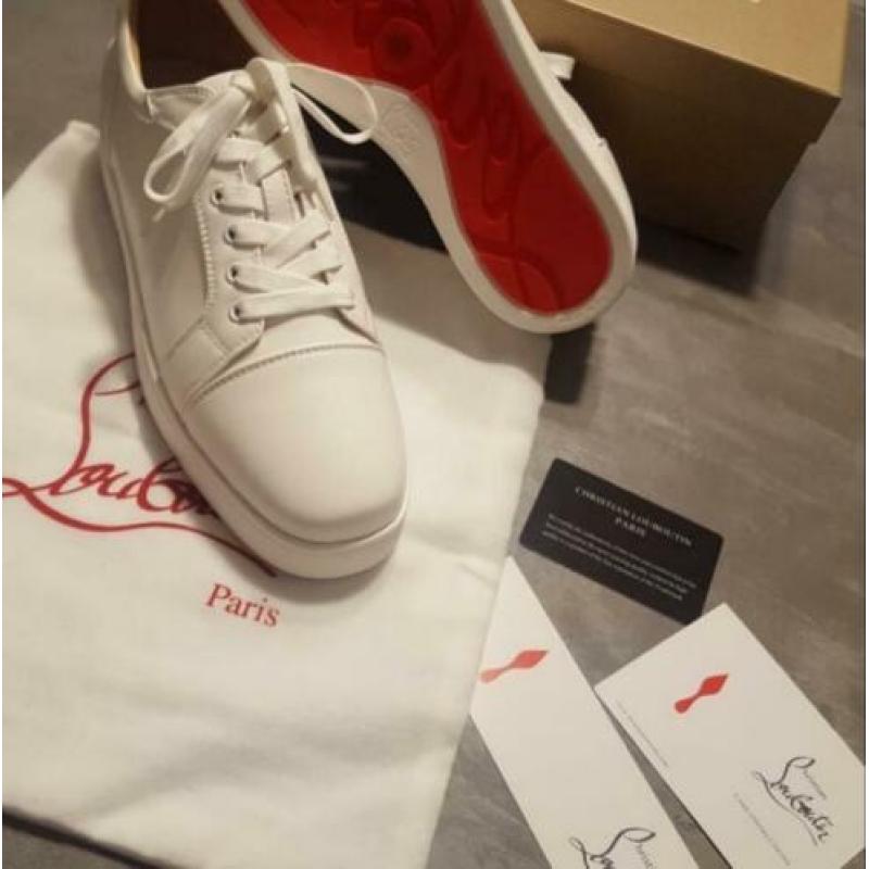 Louboutin lowtop wit