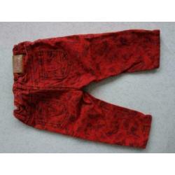K1044 tomaatrode broek MEXX; Mt=74 Nieuwstaat