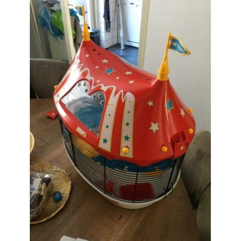 circus hamster kooi compleet met rad