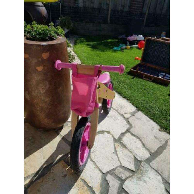 Meisjes loopfiets hout