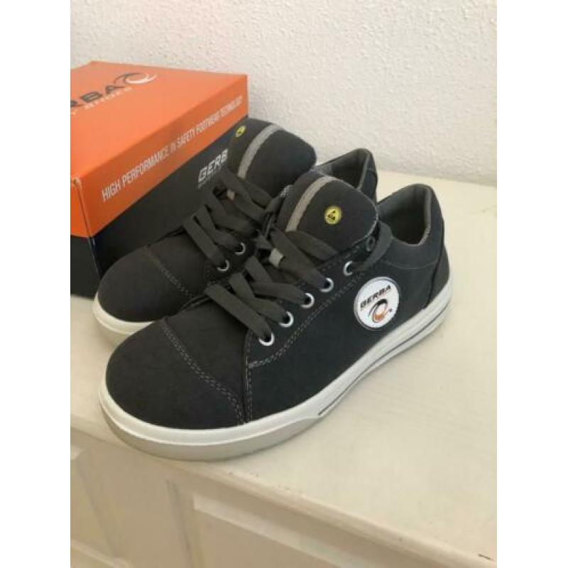 Nieuwen Gerba S3/ESD Veigigheid sneakers Grijs. Maat 39