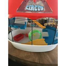 circus hamster kooi compleet met rad