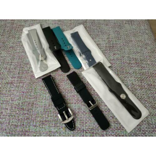 Horlogeband 20 mm diverse soorten.
