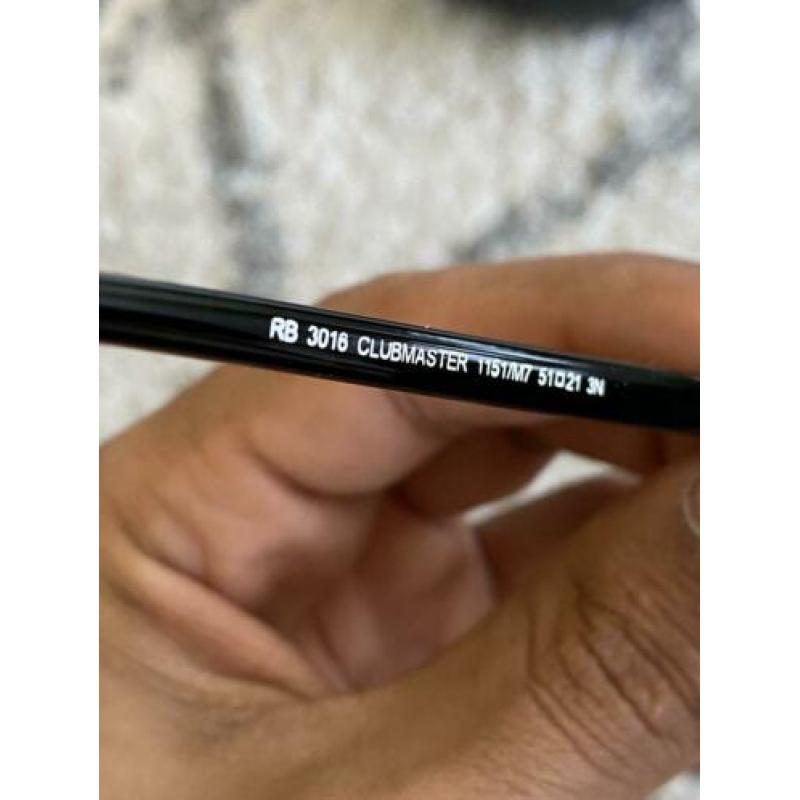 Originele Ray Ban Clubmaster Zonnebril Nieuw