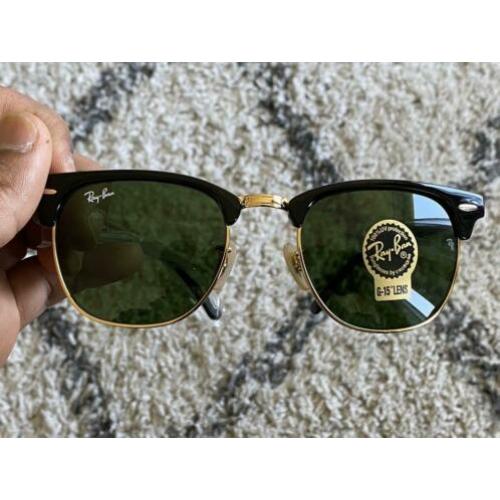 Originele Ray Ban Clubmaster Zonnebril Nieuw