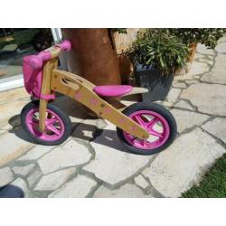 Meisjes loopfiets hout