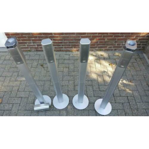 Speaker set JVC. ZILVERGRIJS