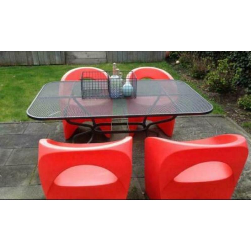 Valerio Bottin design fauteuils buiten 4 stuks tuinstoelen