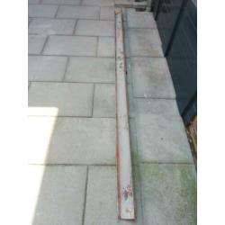 Stalen latei c-profiel, 250,5 cm lang, 10 cm breed 5 cm hoog