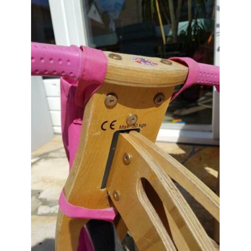 Meisjes loopfiets hout