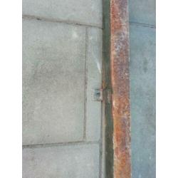 Stalen latei c-profiel, 250,5 cm lang, 10 cm breed 5 cm hoog