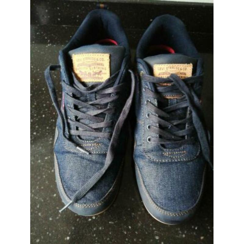 Levi heren sneakers maat 46,5 (US 12), jeans stof.